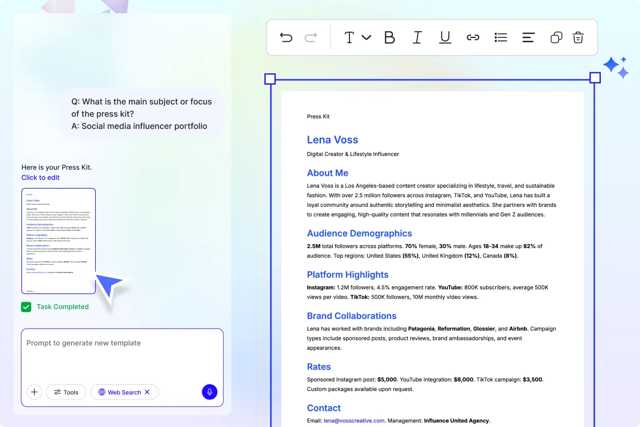 Free AI Press Kit Generator, AI Press Kit Maker Online [ No Signup ]